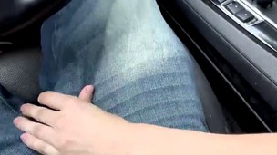 Redhead teen Sadie Leigh loves sex action in the car