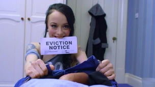 Skinny Alessa Savage enjoys sex with the landlord in exchance for the rent