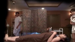 Japanese masseur decides to give chick his dick after the massage